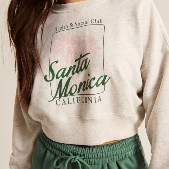 Abercrombie & Fitch Vintage Wedge Graphic Crew Sweatshirt - Picture 3 of 5